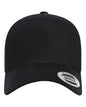 YP Classics 5079S Retro Cotton Blend Trucker Snapback Cap - 5079 - Black - Black / One Size Fits Most