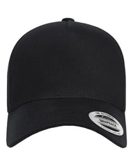 YP Classics 5079S Retro Cotton Blend Trucker Snapback Cap - 5079 - Black - Black / One Size Fits Most