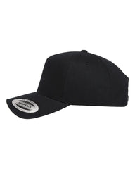 YP Classics 5079S Retro Cotton Blend Trucker Snapback Cap - 5079 - Black - Black / One Size Fits Most