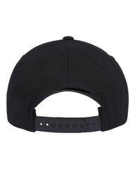 YP Classics 5079S Retro Cotton Blend Trucker Snapback Cap - 5079 - Black - Black / One Size Fits Most