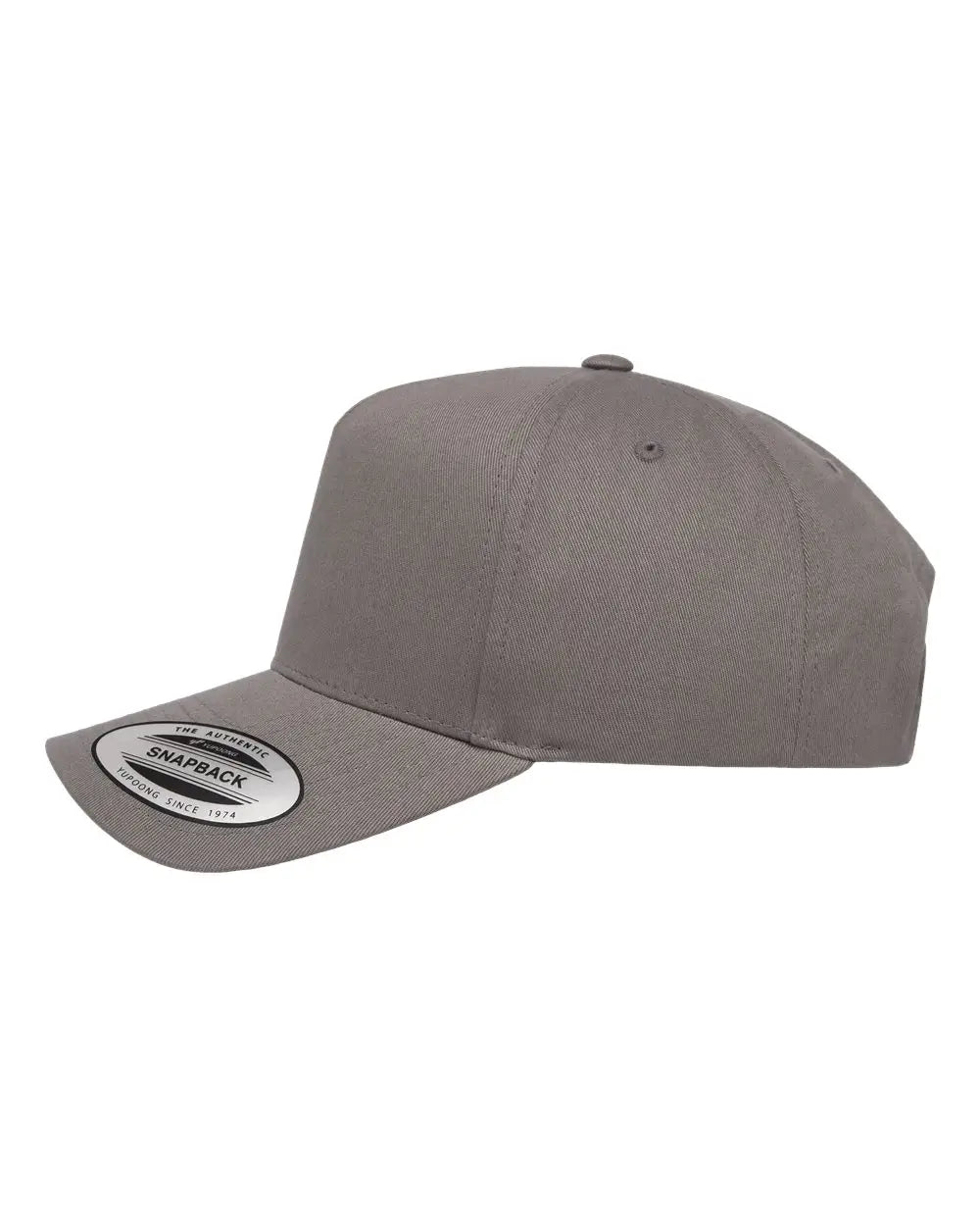 YP Classics 5079S Retro Cotton Blend Trucker Snapback Cap - 5079 - Gray - Gray / One Size Fits Most