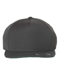 YP Classics 5089M Premium Five-Panel Snapback Cap - Dark Gray - Dark Gray / One Size Fits Most