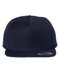 YP Classics 5089M Premium Five-Panel Snapback Cap - Navy - Navy / One Size Fits Most