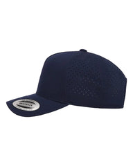 YP Classics 5389AP Five-Panel Snapback with Perforated Cap - Navy - Navy / One Size Fits Most