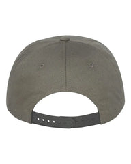 YP Classics 6007 Five-Panel Cotton Twill Snapback Cap - Dark Gray - Dark Gray / One Size Fits Most