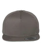 YP Classics 6007 Five-Panel Cotton Twill Snapback Cap - Dark Gray - Dark Gray / One Size Fits Most