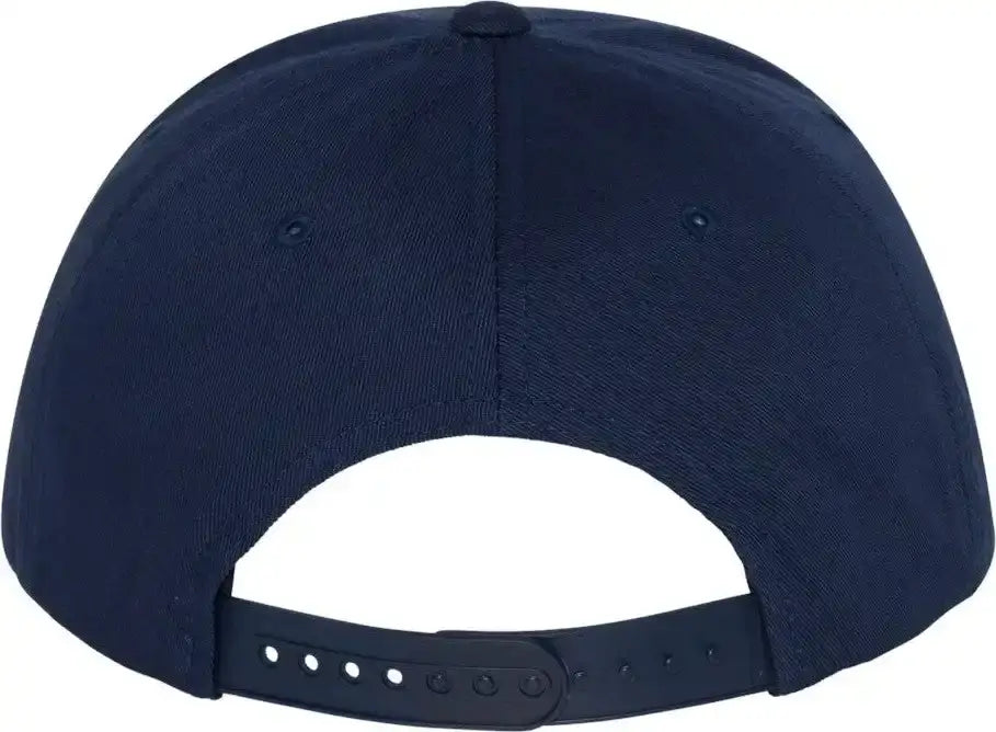 YP Classics 6007 Five-Panel Cotton Twill Snapback Cap - Navy - Navy / One Size Fits Most