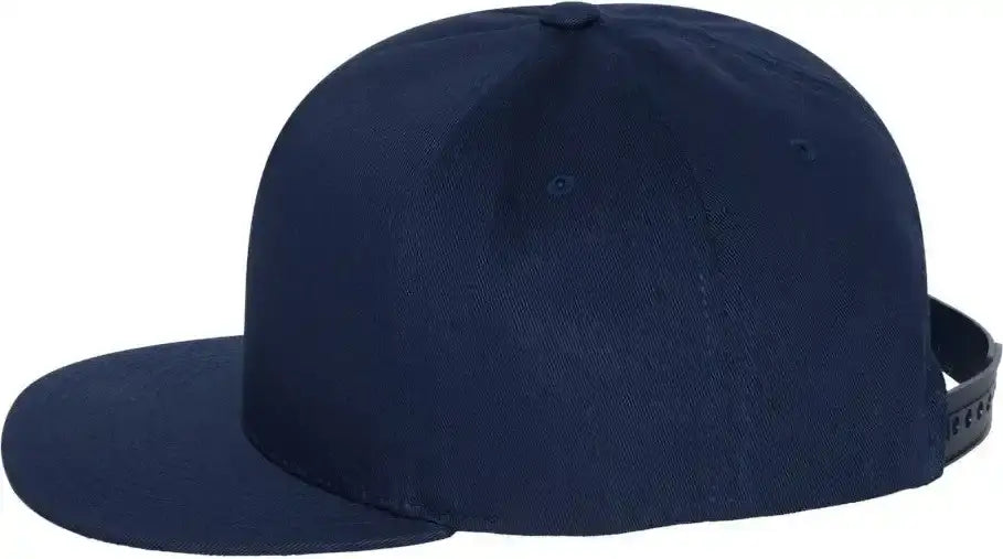 YP Classics 6007 Five-Panel Cotton Twill Snapback Cap - Navy - Navy / One Size Fits Most