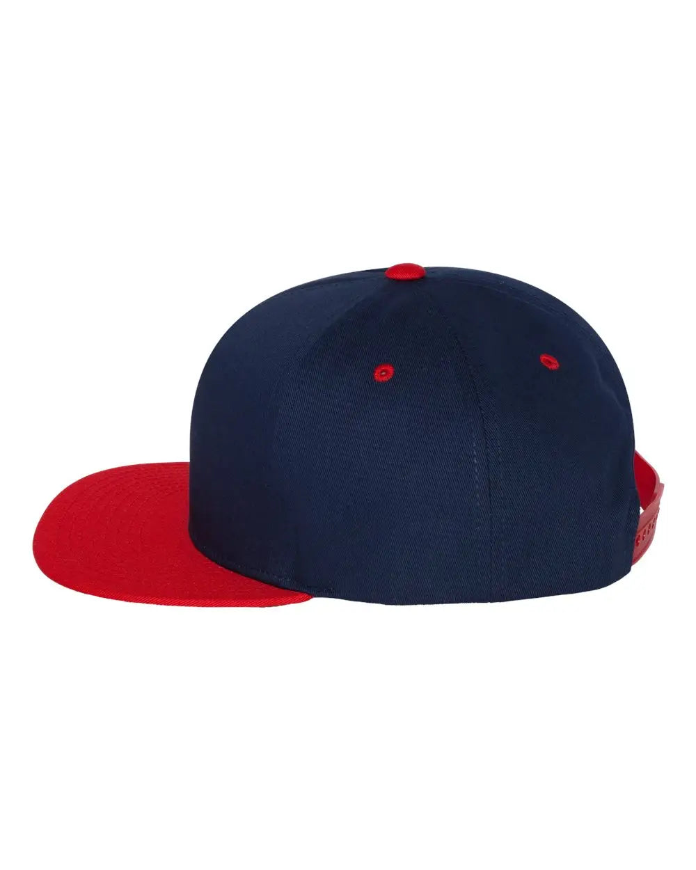 YP Classics 6007 Five-Panel Cotton Twill Snapback Cap - Navy Red - Navy Red / One Size Fits Most