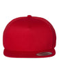 YP Classics 6007 Five-Panel Cotton Twill Snapback Cap - Red - Red / One Size Fits Most