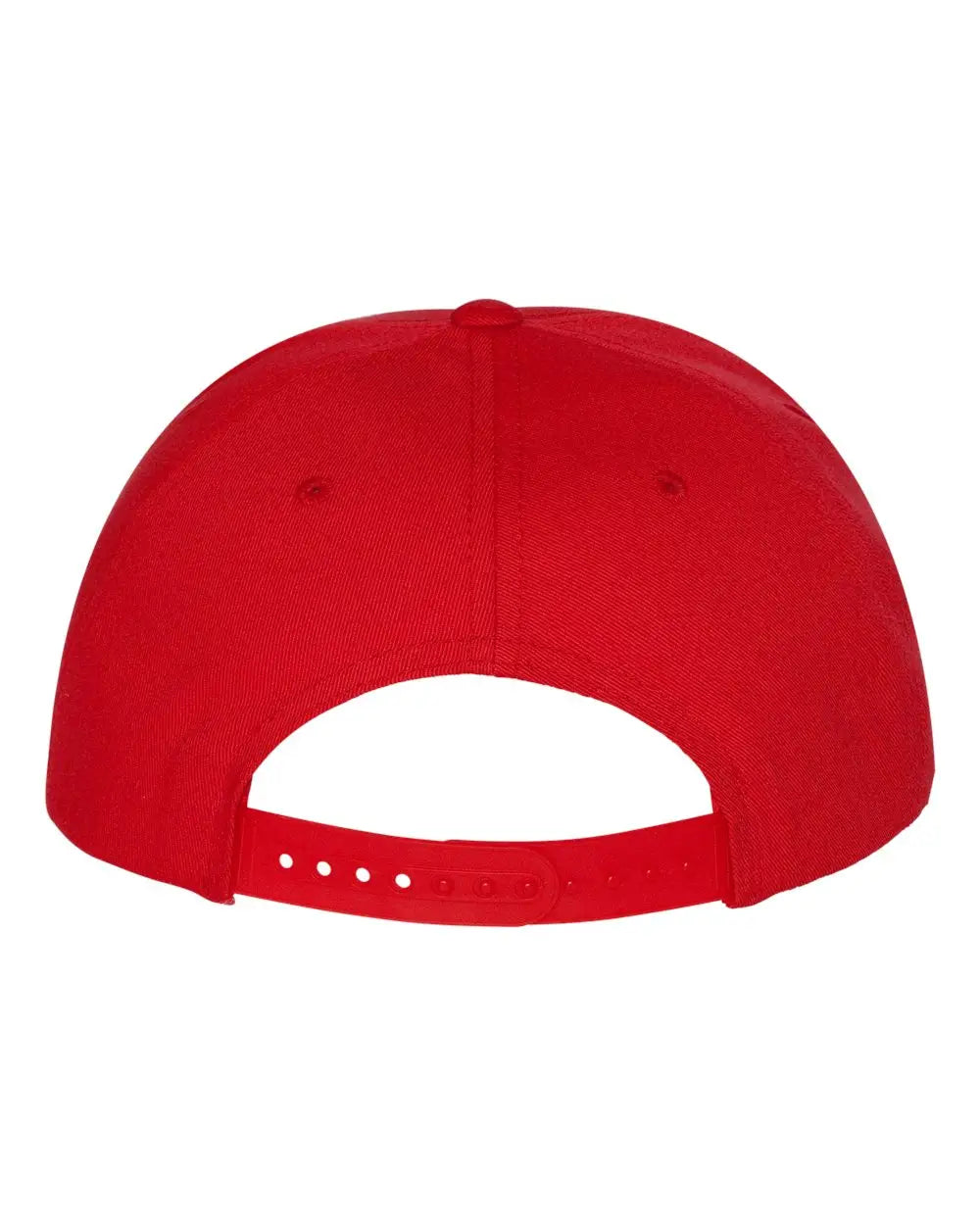 YP Classics 6007 Five-Panel Cotton Twill Snapback Cap - Red - Red / One Size Fits Most