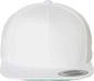 YP Classics 6007 Five-Panel Cotton Twill Snapback Cap - White - White / One Size Fits Most