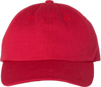 YP Classics 6245CM Classic Dad Cap - Cranberry - Cranberry / One Size Fits Most