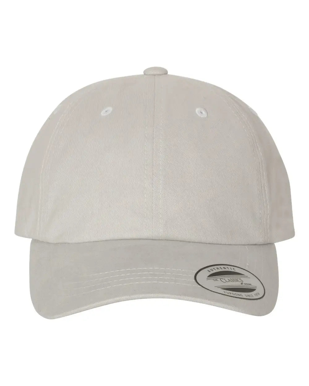 YP Classics 6245PT Peached Cotton Twill Dad Cap - Light Gray - Light Gray / One Size Fits Most