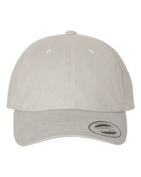 YP Classics 6245PT Peached Cotton Twill Dad Cap - Light Gray - Light Gray / One Size Fits Most