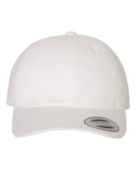 YP Classics 6245PT Peached Cotton Twill Dad Cap - White - White / One Size Fits Most