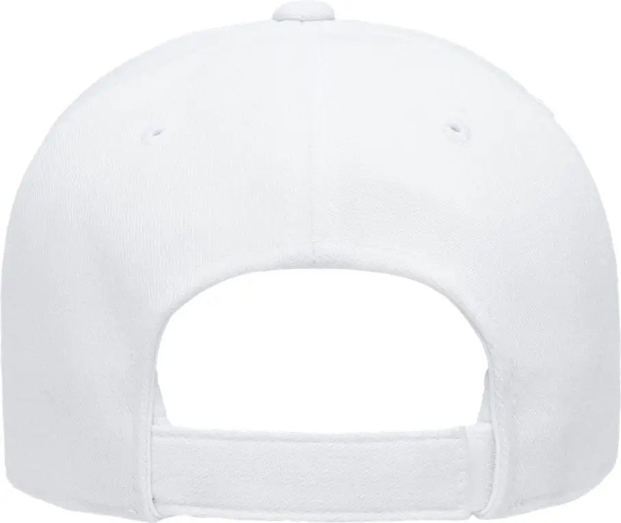 YP Classics 6363V Structured Brushed Twill Cap - White - White / One Size Fits Most