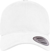 YP Classics 6363V Structured Brushed Twill Cap - White - White / One Size Fits Most