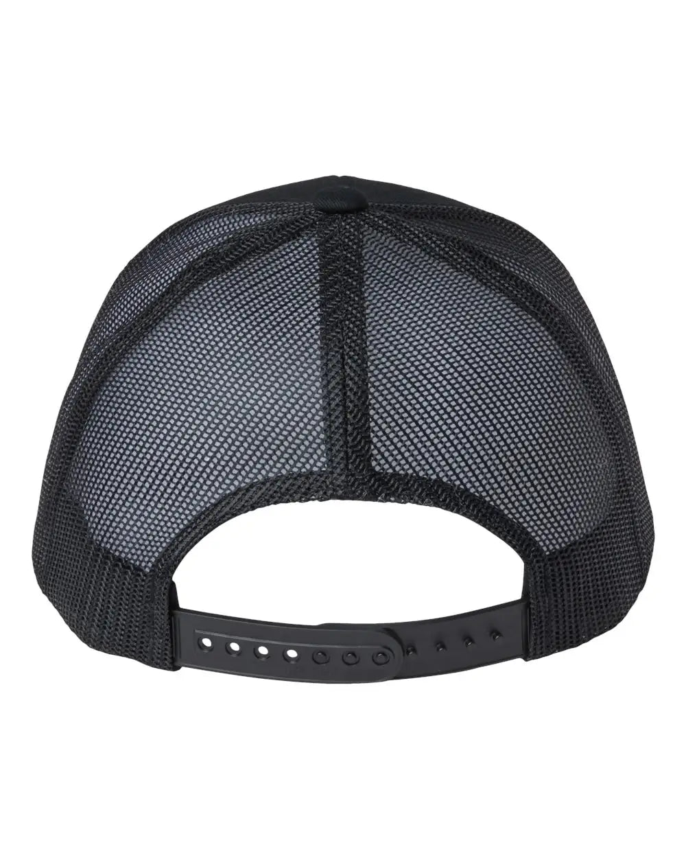 YP Classics 6606R Sustainable Retro Trucker Cap - Black - Black / One Size Fits Most