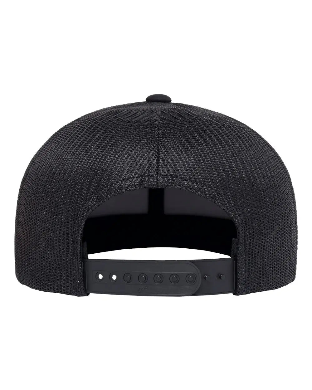 YP Classics 6609 Retro High Profile Trucker Cap - Black - Black / One Size Fits Most