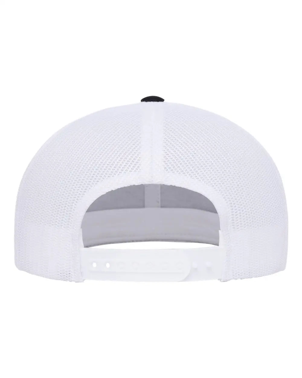 YP Classics 6609 Retro High Profile Trucker Cap - Black White - Black White / One Size Fits Most