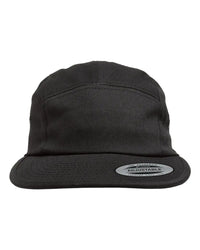 YP Classics 7005 Classic Jockey Flat Bill Cap - Black - Black / One Size Fits Most