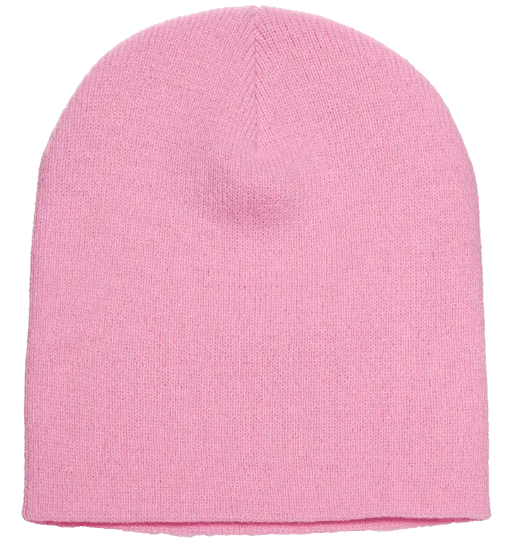 Yupoong 1500KC Classics Short Beanie - Baby Pink - Pink / One Size Fits Most