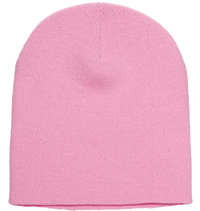 Yupoong 1500KC Classics Short Beanie - Baby Pink - Pink / One Size Fits Most