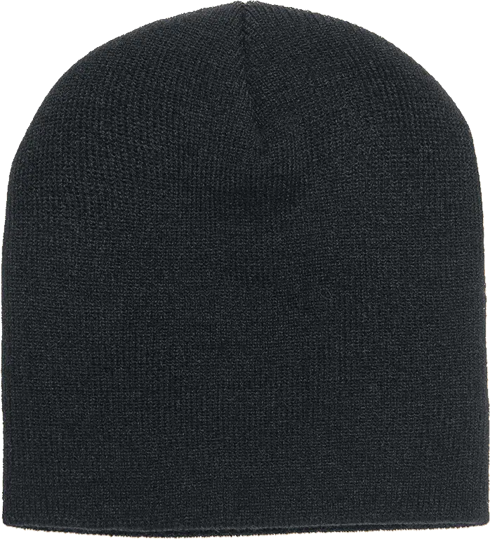 Yupoong 1500KC Classics Short Beanie - Black - Black / One Size Fits Most