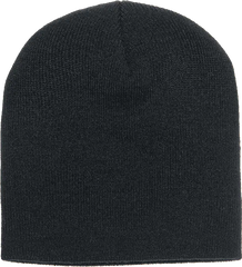 Yupoong 1500KC Classics Short Beanie - Black - Black / One Size Fits Most