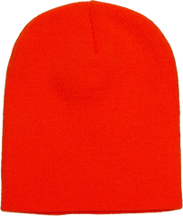 Yupoong 1500KC Classics Short Beanie - Blaze Orange - Blaze / One Size Fits Most