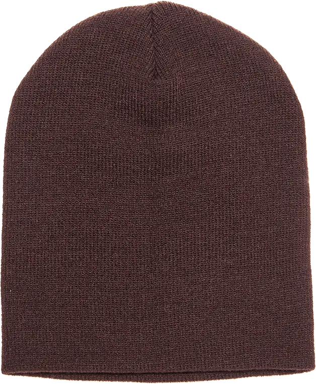 Yupoong 1500KC Classics Short Beanie - Brown - Brown / One Size Fits Most