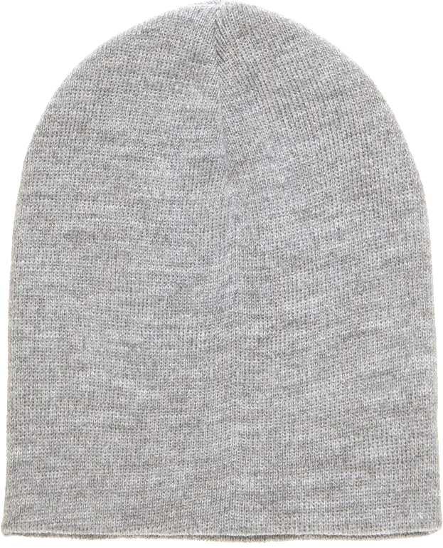 Yupoong 1500KC Classics Short Beanie - Heather Gray - Gray / One Size Fits Most