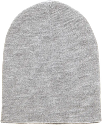 Yupoong 1500KC Classics Short Beanie - Heather Gray - Gray / One Size Fits Most