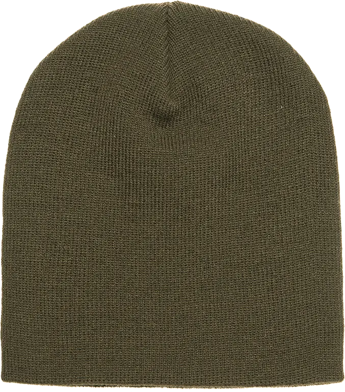 Yupoong 1500KC Classics Short Beanie - Olive - Olive / One Size Fits Most