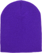Yupoong 1500KC Classics Short Beanie - Purple - Purple / One Size Fits Most