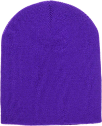 Yupoong 1500KC Classics Short Beanie - Purple - Purple / One Size Fits Most