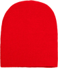 Yupoong 1500KC Classics Short Beanie - Red - Red / One Size Fits Most