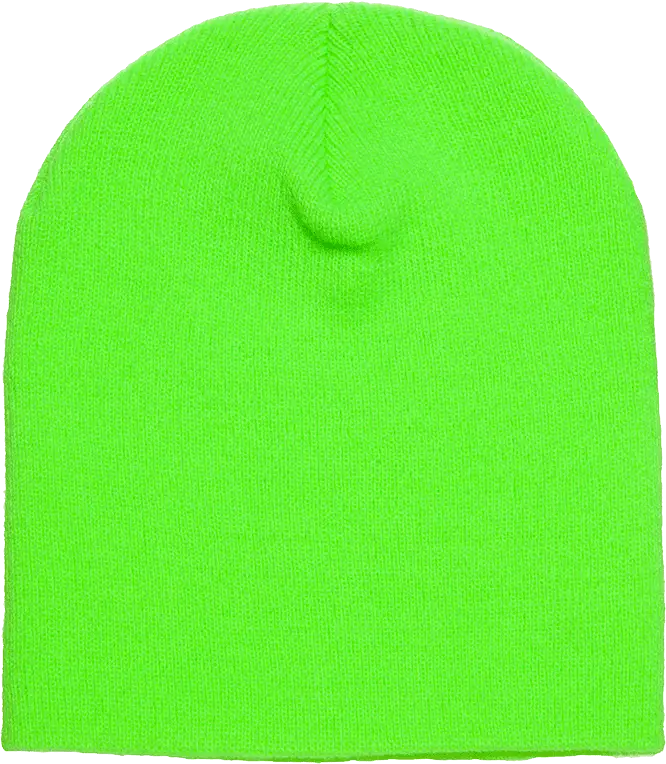 Yupoong 1500KC Classics Short Beanie Safety Green Green / One Size Fits Most