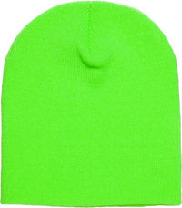 Yupoong 1500KC Classics Short Beanie - Safety Green - Green / One Size Fits Most