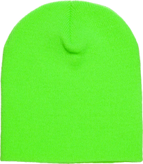 Yupoong 1500KC Classics Short Beanie Safety Green Green / One Size Fits Most
