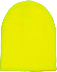 Yupoong 1500KC Classics Short Beanie - Safety Yellow - Yellow / One Size Fits Most