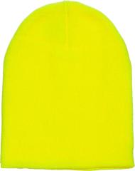 Yupoong 1500KC Classics Short Beanie - Safety Yellow - Yellow / One Size Fits Most