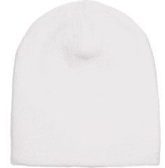 Yupoong 1500KC Classics Short Beanie - White - White / One Size Fits Most
