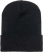 Yupoong 1501KC Classics Cuffed Knit Beanie - Black - Black / One Size Fits Most