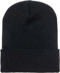 Yupoong 1501KC Classics Cuffed Knit Beanie - Black - Black / One Size Fits Most