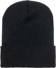 Yupoong 1501KC Classics Cuffed Knit Beanie - Black - Black / One Size Fits Most