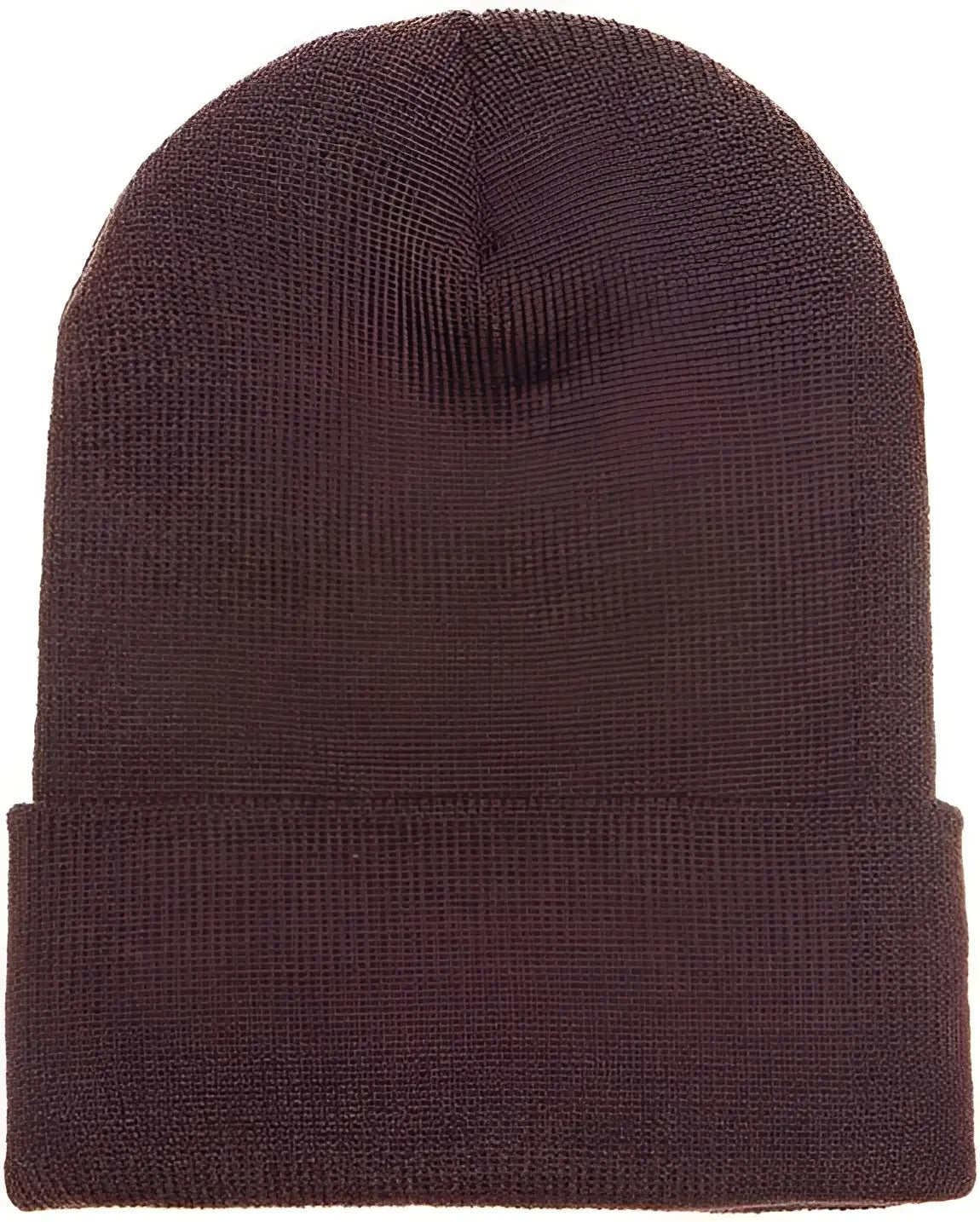 Yupoong 1501KC Classics Cuffed Knit Beanie - Brown - Brown / One Size Fits Most