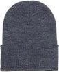 Yupoong 1501KC Classics Cuffed Knit Beanie - Dark Gray - Dark Gray / One Size Fits Most