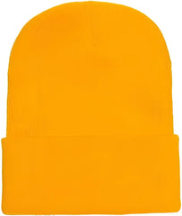 Yupoong 1501KC Classics Cuffed Knit Beanie Gold Gold / One Size Fits Most